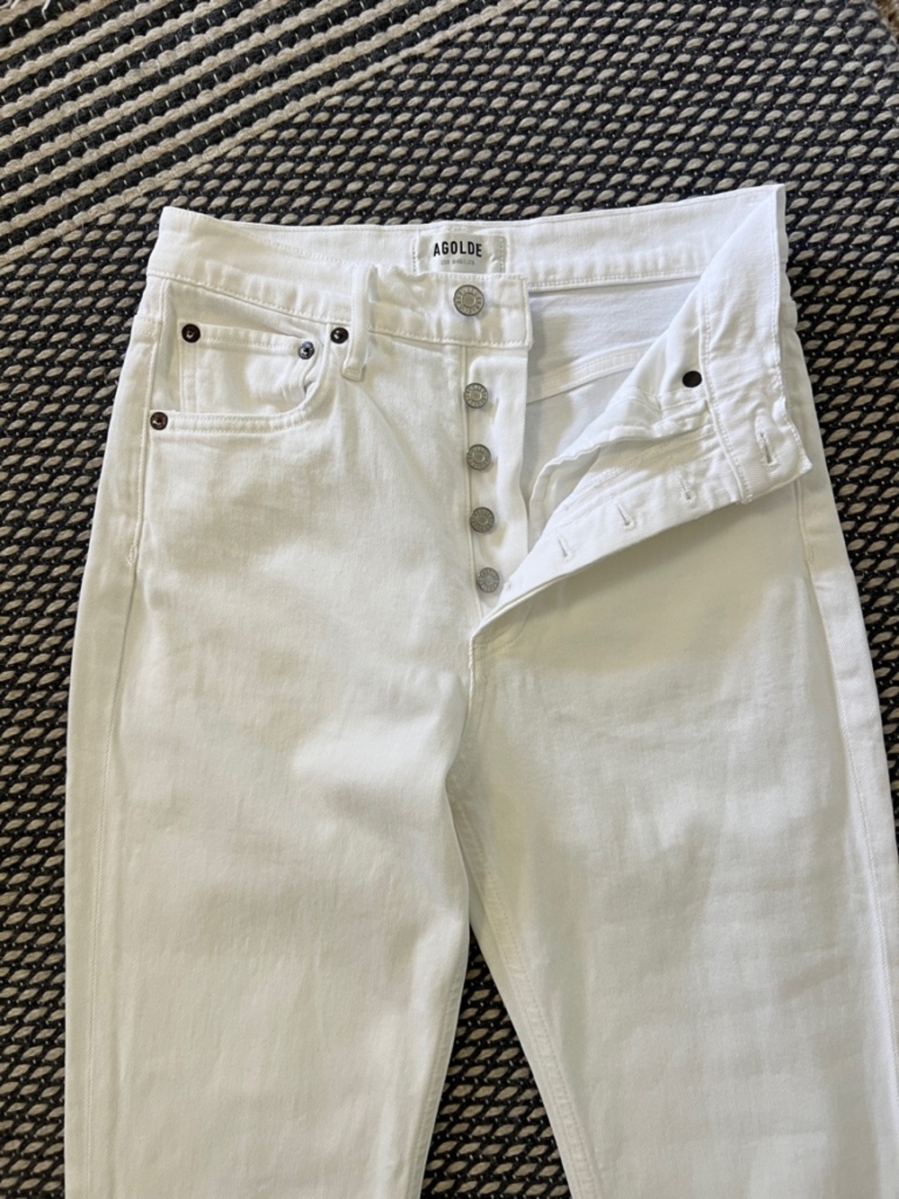 Agolde Riley White Jeans - Picture 4 of 8